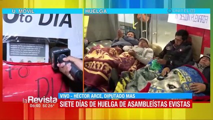 “Lucho tampoco quiere elecciones”: Legisladores “evistas” ingresan al séptimo día de huelga y no hay luces de la sesión 