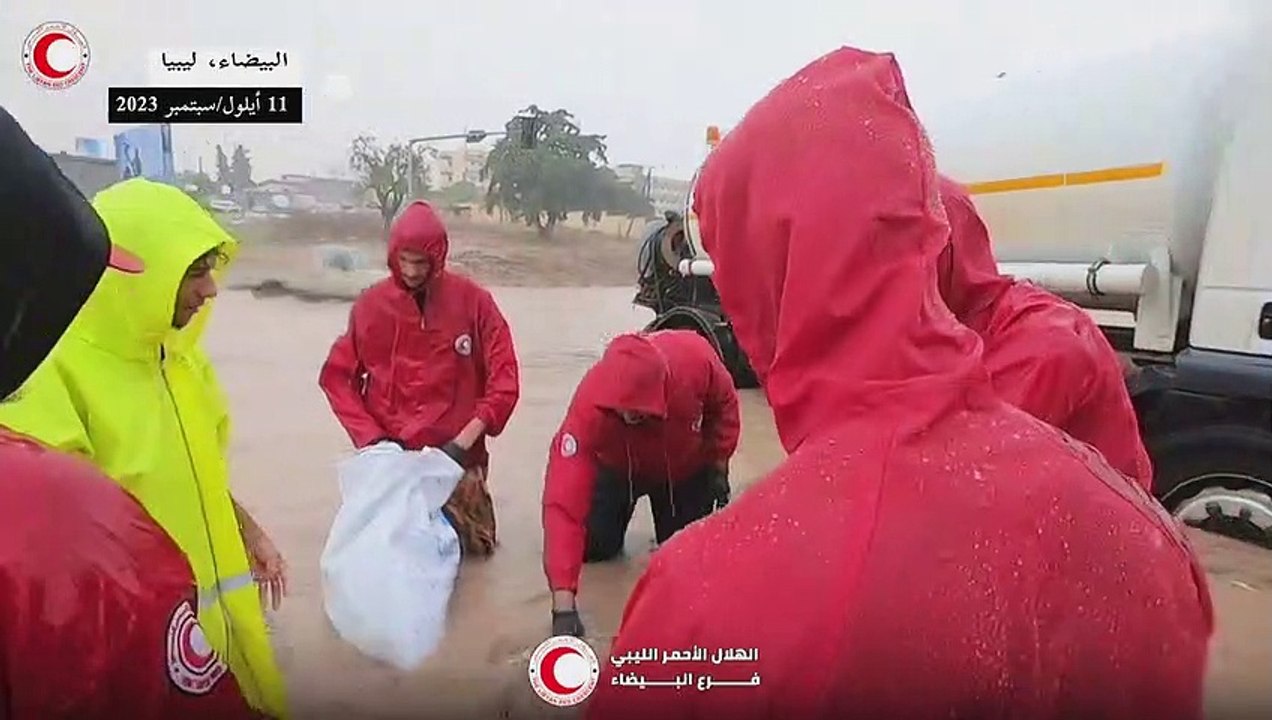 حصيلة قتلى فيضانات ليبيا "ضخمة" (الصليب الأحمر)