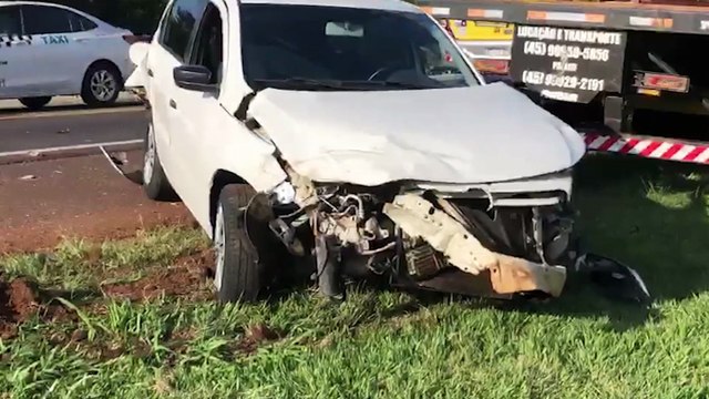 Mais uma colisão de trânsito é registrada na BR-277, em Cascavel