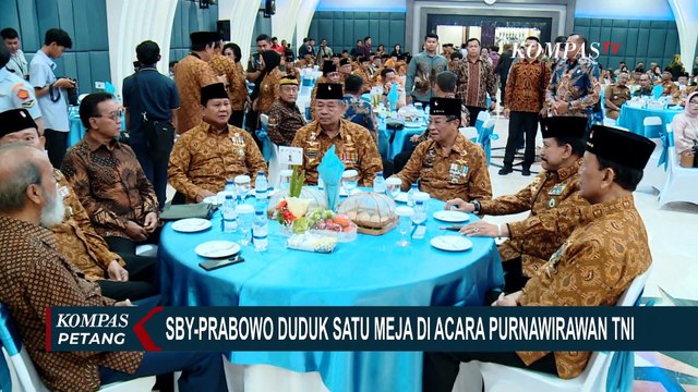 Momen SBY dan Prabowo Duduk Satu Meja Hingga Bernyanyi Bersama di Acara Purnawirawan TNI