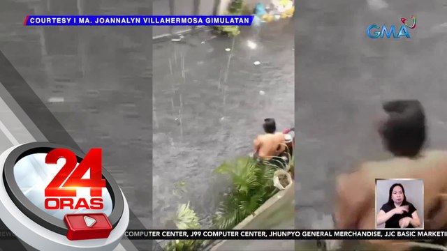 Biglaang buhos ng ulan, nagdulot ng pagbaha sa ilang bahagi ng Marikina at lower Antipolo | 24 Oras