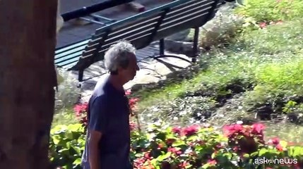 Sorrentino sul set del nuovo film a Capri con Stefania Sandrelli