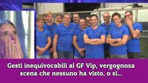 Gesti inequivocabili al GF Vip, vergognosa scena che nessuno ha visto, o si...