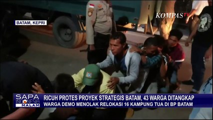 Buntut Ricuh di Kantor BP Batam: Polisi Tangkap 43 Warga, 26 Petugas Terluka