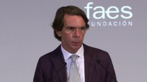 Aznar dice que la amnistía legitima la sedición y es 