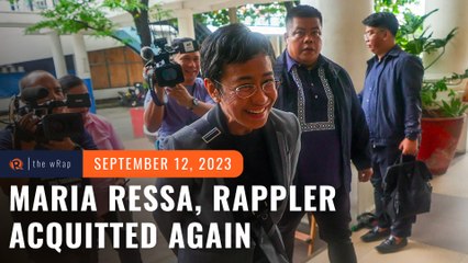 Download Video: Nobel laureate Maria Ressa, Rappler acquitted of tax evasion