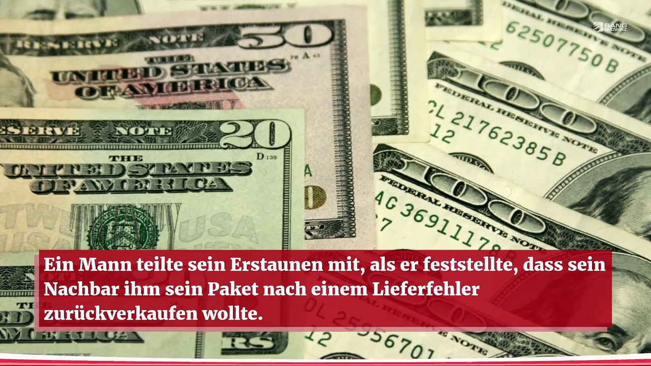 Nachbar versucht, ihm sein eigenes Paket nach Falschlieferung zu verkaufen