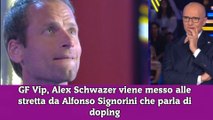 GF Vip, Alex Schwazer viene messo alle stretta da Alfonso Signorini che parla di doping