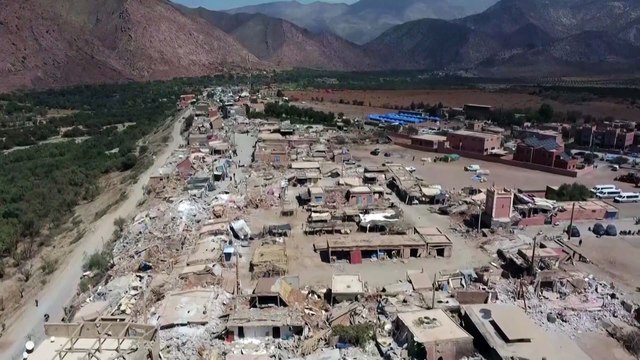 Drone video shows shattered village near epicentre of Morocco earthquake