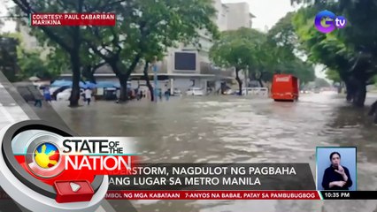 Video herunterladen: Thunderstorm, nagdulot ng pagbaha sa ilang lugar sa Metro Manila | SONA