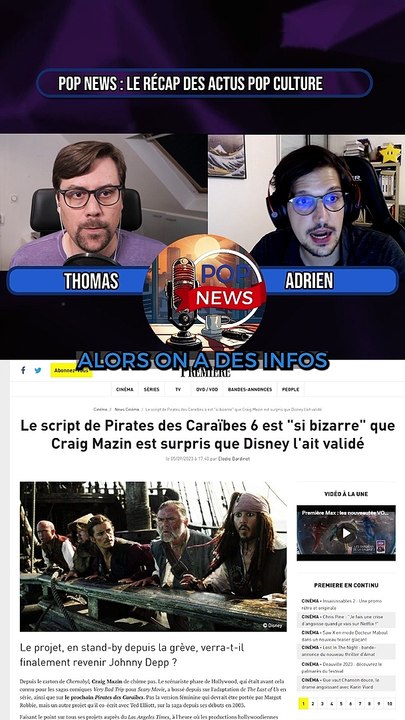 Craig Mazin sur Pirates des Caraïbes 6 ?!