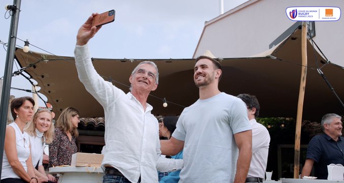 M. Jaminet s'invite au pot de départ d'un des plus fidèles supporters des Bleus - Orange