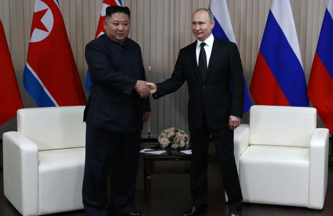 Kim Jong-un arrives in Russia to meet Vladimir Putin