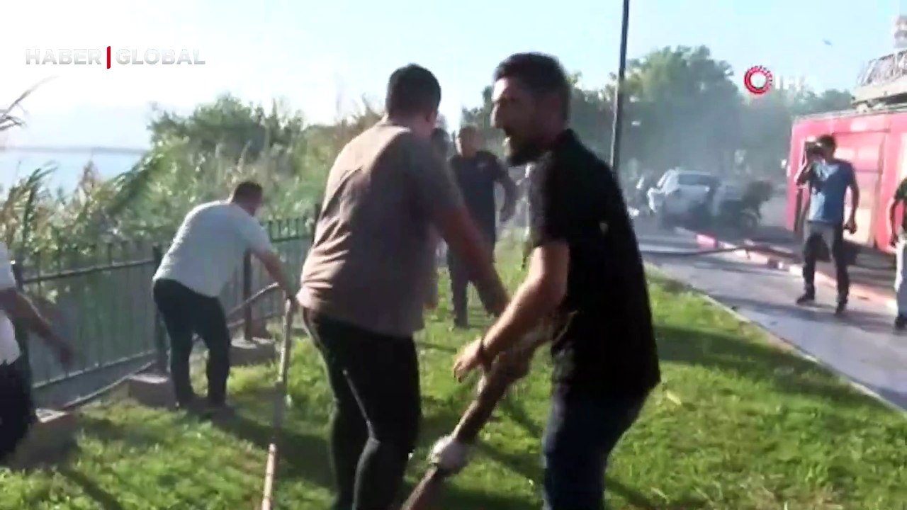 Antalya’da falezlerde yangın paniği! Vatandaşlar zor anlar yaşadı
