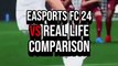 EASPORTS FC 24 vs REAL LIFE COMPARISON (Graphics)