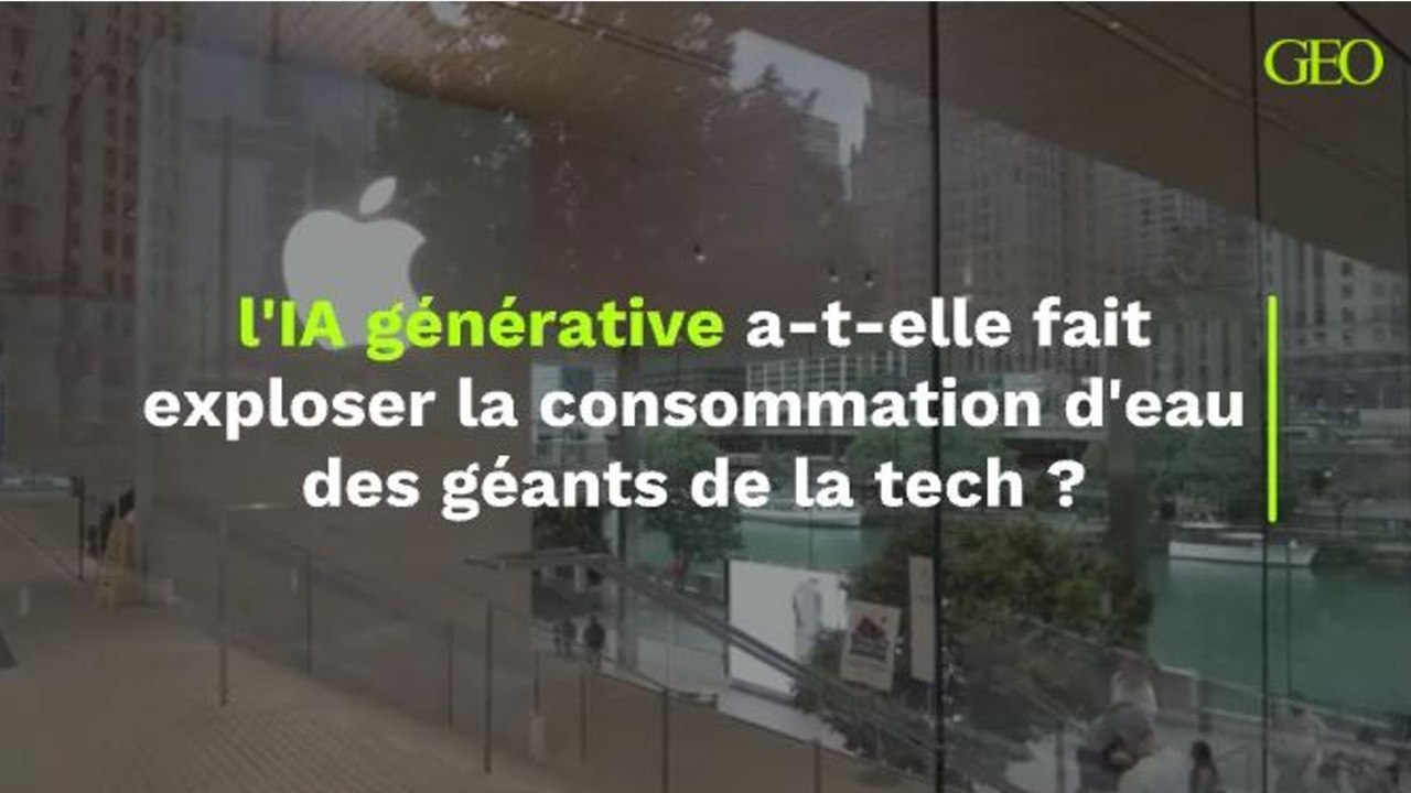 l'IA générative a-t-elle fait exploser la consommation d'eau des géants de la tech ?