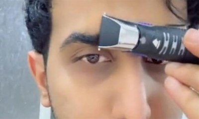 تيك توكر شهير يشارك في تحدي إزالة الحواجب بالكامل