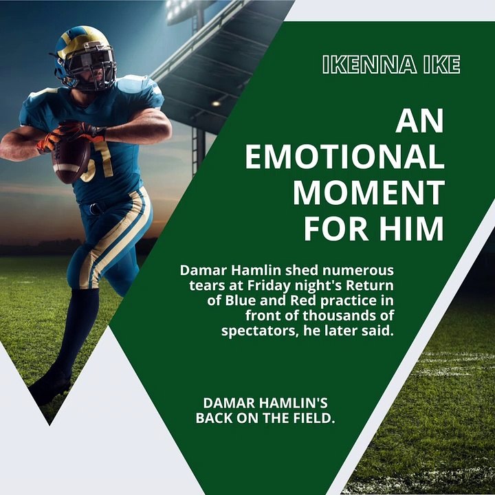 | IKENNA IKE | DAMAR HAMLIN 'S BACK ON THE FIELD! HOW WILL HIS LIFE BE FROM ONWARD? (PART 1) (@IKENNAIKE)