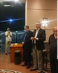 تامر أمين يستقبل العزاء في والدته بمسجد الشرطة