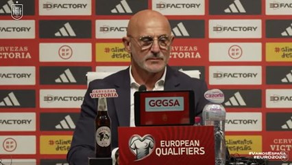 Rueda de prensa de Luis De la Fuente tras el España 6 - Chipre 0