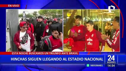 Perú vs Brasil: Hinchas de la "bicolor" continúan llegando al Estadio Nacional