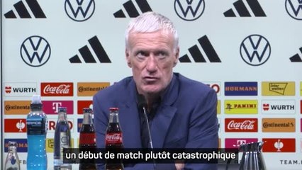 Bleus - Deschamps : "Un début de match catastrophique"