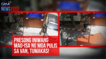 Presong iniwan mag-isa ng mga pulis, tumakas! | GMA Integrated Newsfeed