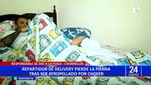 Chorrillos: repartidor de delivery pierde una pierna tras ser atropellado