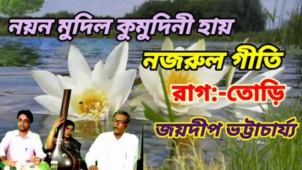নয়ন মুদিল কুমুদিনী হায়//নজরুল সঙ্গীত//শিল্পী:-জয়দীপ ভট্টাচার্য্য।