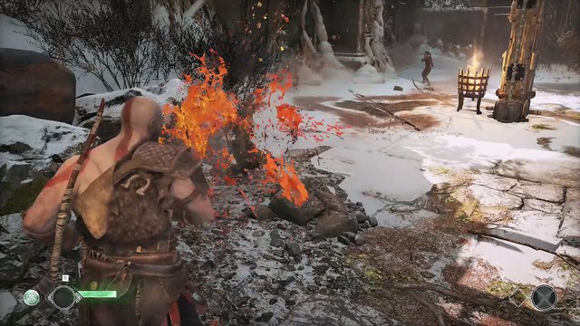 KRATOS TEACHES HIS SON ATREUS HOW TO HUNT A PRAY - GOD OF WAR 4 - ULTRA HD.