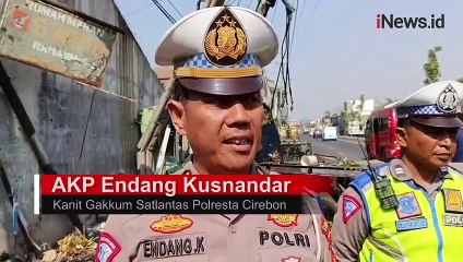 Sopir Diduga Mengantuk,  Truk Hantam 2 Motor dan Gardu Listrik di Pantura