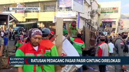 Ratusan Pedagang di Pasar Pasir Gintung Direlokasi