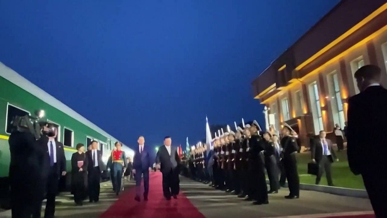 Kim und putin besuchen weltraumbahnhof