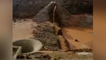 Eyewitness footage shows destroyed burst dam as deadly floods devastate Libyan city