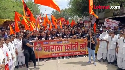 जरांगेंचं जालन्यात उपोषण, मुलगी बुलडाण्यात उतरली रस्त्यावर