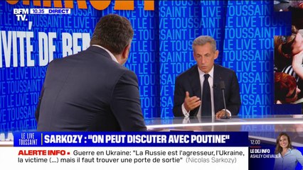 Guerre en Ukraine: Nicolas Sarkozy assure qu'on peut "discuter avec Poutine"