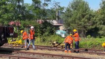 Nowy Sącz - prace przy budowie linii kolejowej