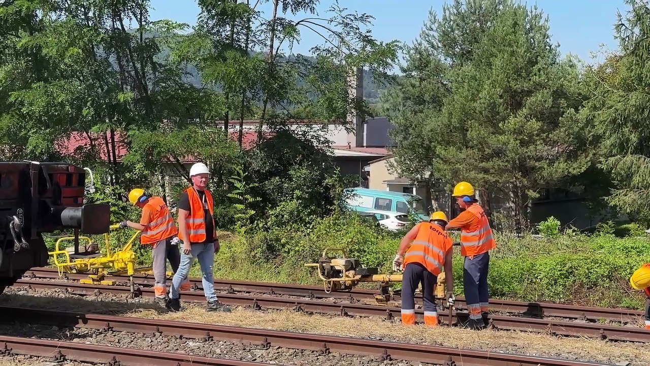 Nowy Sącz - prace przy budowie linii kolejowej
