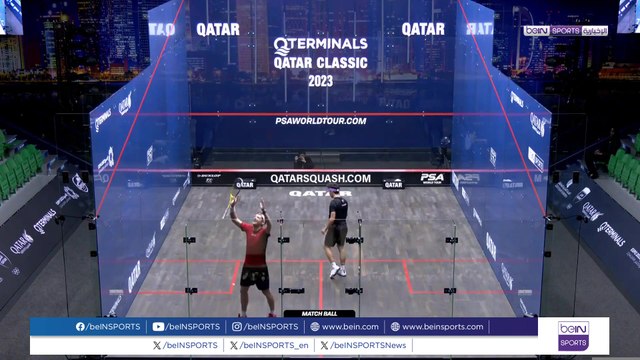 المصري علي فرج يبلغ ربع نهائي بطولة قطر كلاسيك للاسكواش