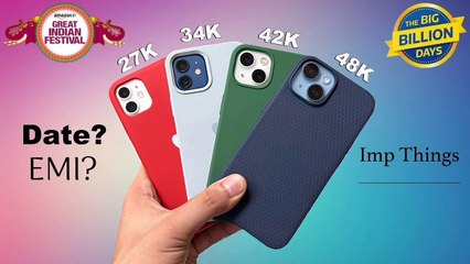 iPhone 14, 13, 12, 11 etc in Flipkart BBD & Amazon Sale | Important Things (HINDI)