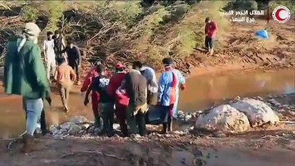 Die libysche Stadt Darna zählt ihre Toten