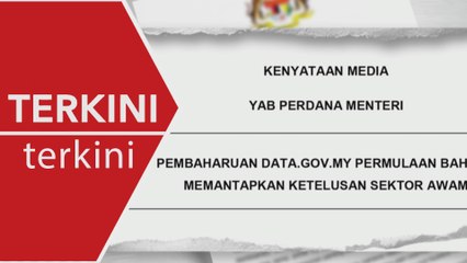 [TERKINI] Peluncuran pembaharuan portal data terbuka sektor awam