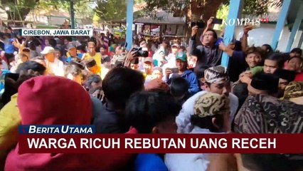 Warga Saling Dorong Berebut Uang Receh, Tradisi Tawurji di Cirebon Berujung Ricuh!