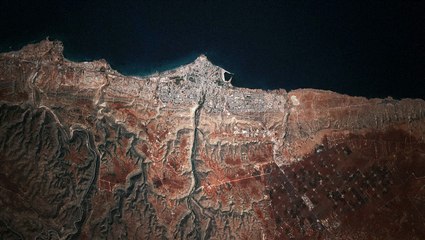 Libye: avant/après la rupture d'un barrage à Derna