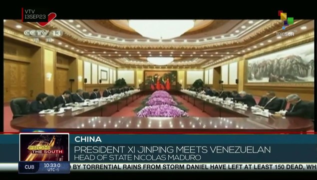 President of China receives his Venezuelan counterpart, Nicolas Maduro