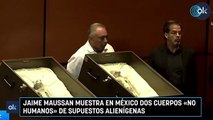 Jaime Maussan muestra en México dos cuerpos «no humanos» de supuestos alienígenas