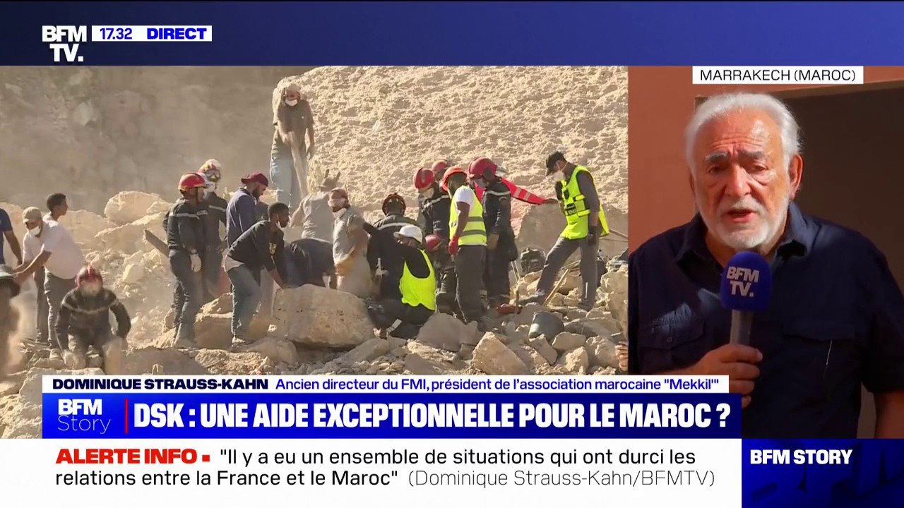 Dominique Strauss-Kahn: "Le développement économique du Maroc est très rapide (...) je pense que le Maroc a les ressources nécessaires pour reconstruire"