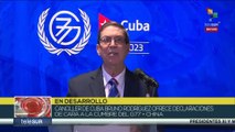 Canciller de Cuba brinda declaraciones en el marco de la Cumbre del G77   China