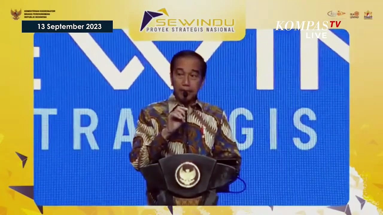 [FULL] Singgung Ricuh Rempang, Pidato Jokowi di Acara Sewindu Proyek Strategi Nasional