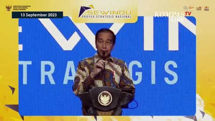 [FULL] Singgung Ricuh Rempang, Pidato Jokowi di Acara Sewindu Proyek Strategi Nasional